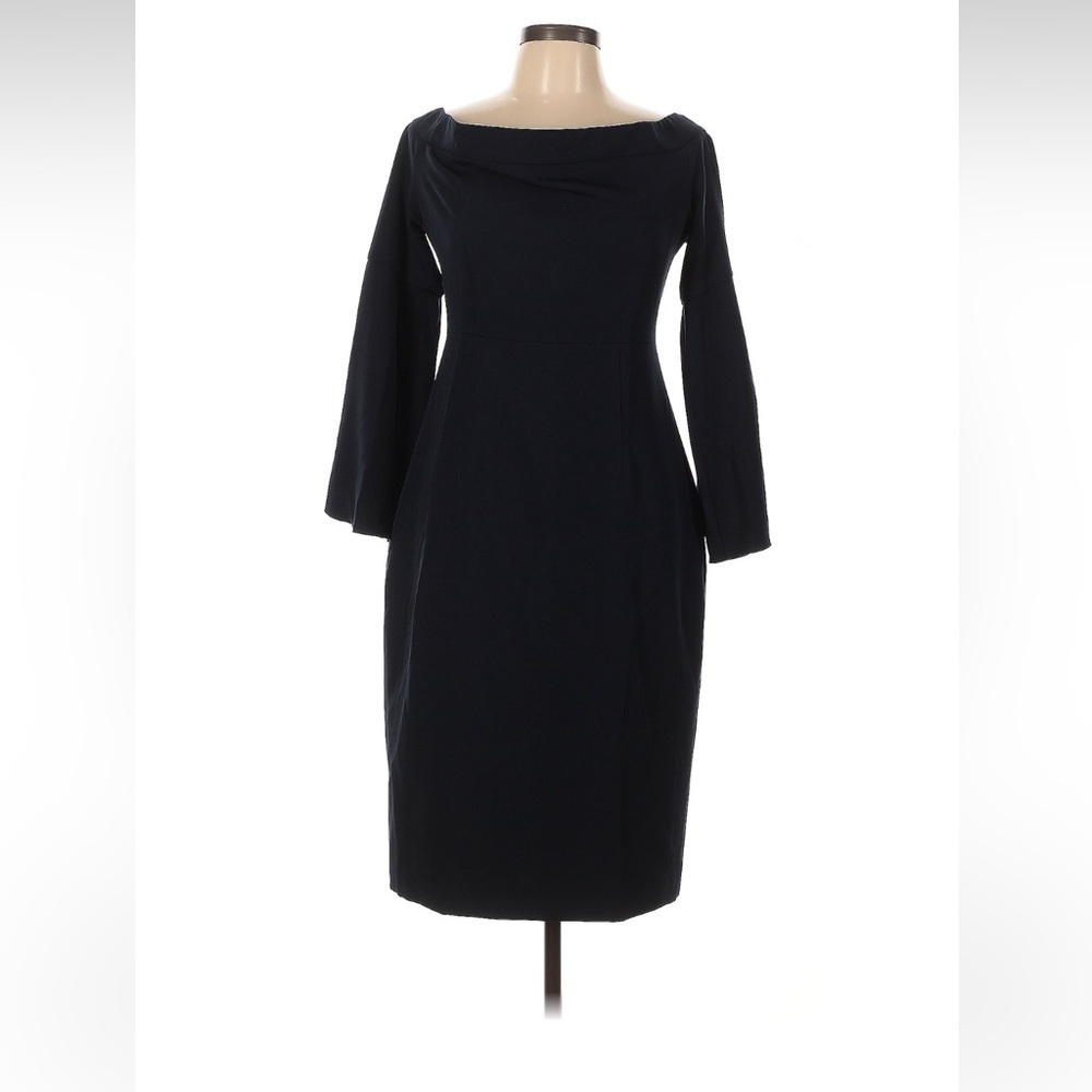 Chic Navy Long Sleeve Dress